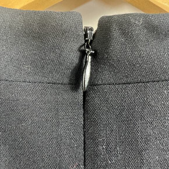 REISS Leena Black V-Neck Wool Blend Dress Size 4 Cap Sleeve Business - Picture 11 of 12